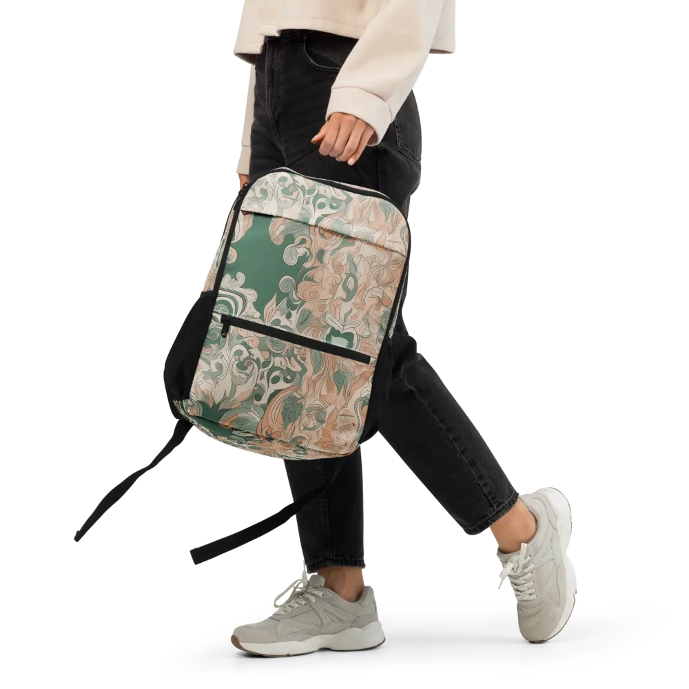 Art Nouveau Reverie on Utility Backpack — Front