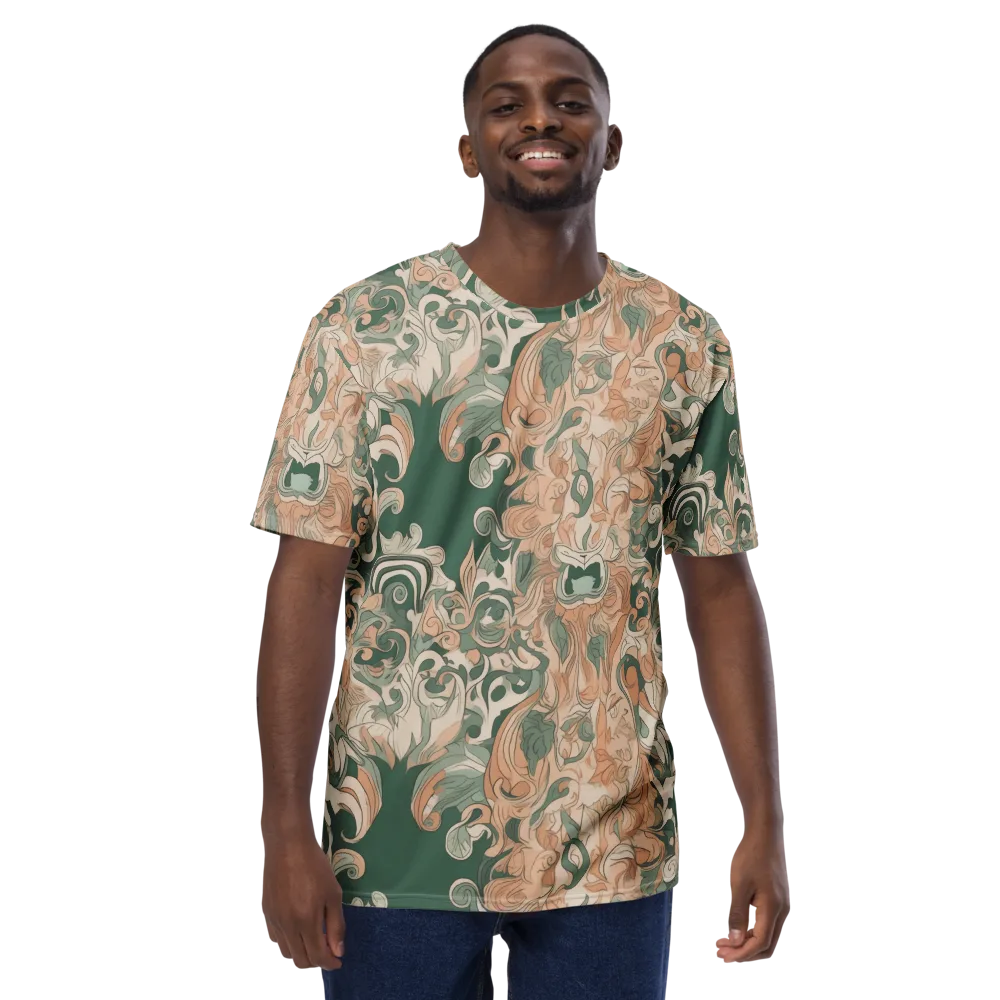 Art Nouveau Reverie on Men's Crew Neck T-Shirt — Front