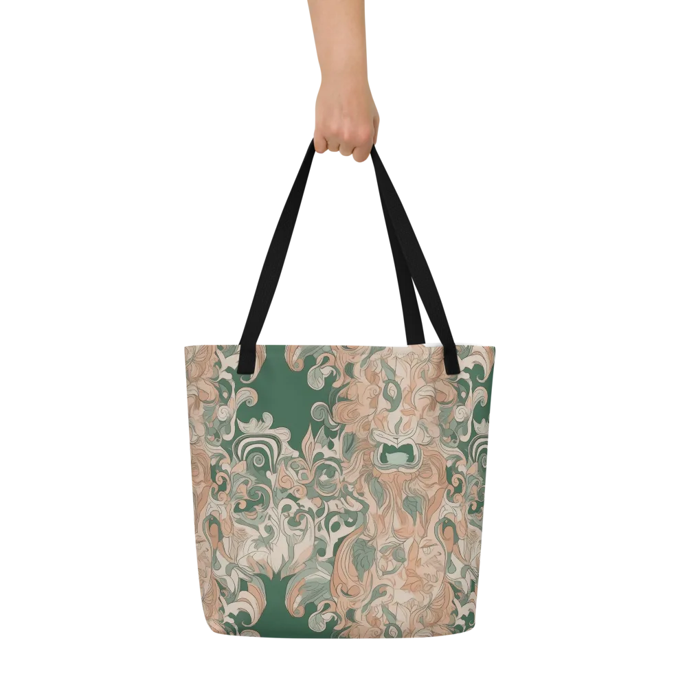 Art Nouveau Reverie on Large Tote Bag W/ Pocket — Front
