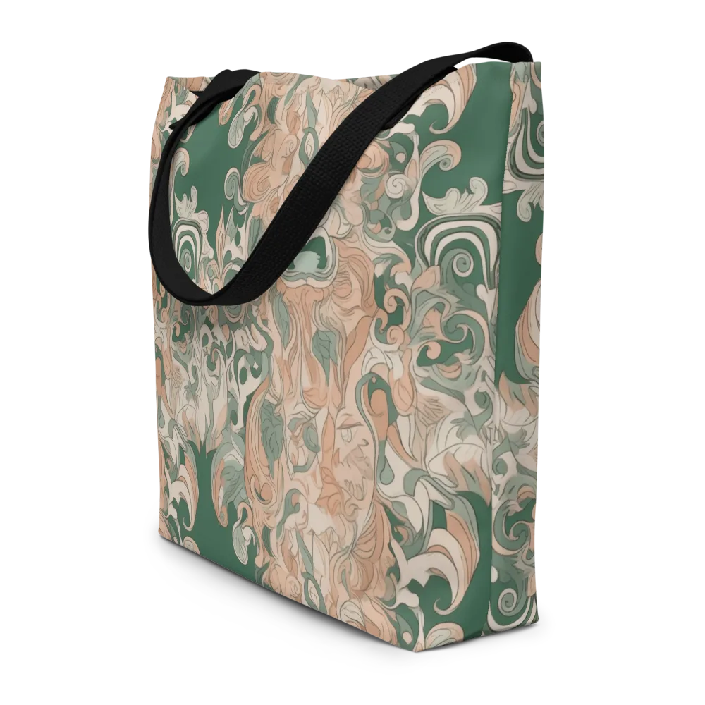 Art Nouveau Reverie on Large Tote Bag W/ Pocket — Front