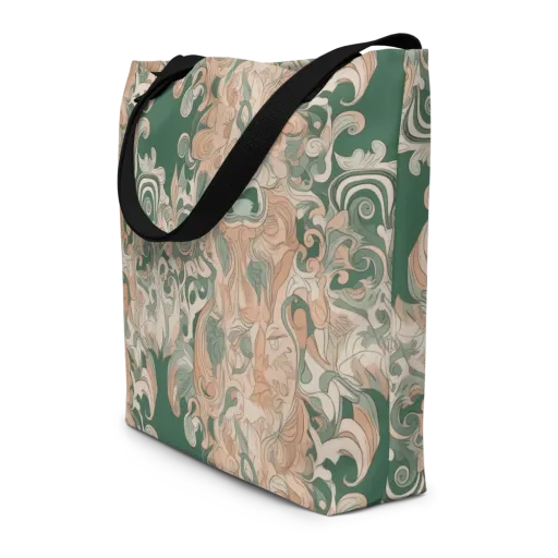 Art Nouveau Reverie on a Large Tote Bag W/ Pocket