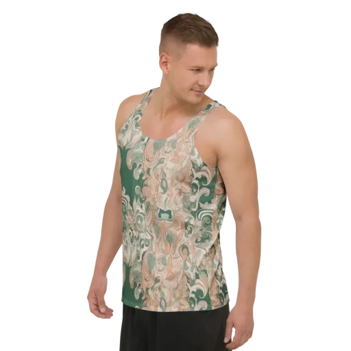 Art Nouveau Reverie on a Men's Tank Top