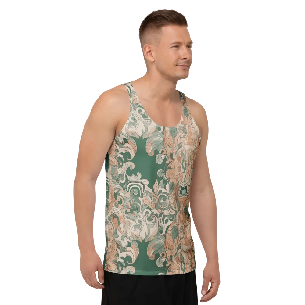 Art Nouveau Reverie on Men's Tank Top — Right Front