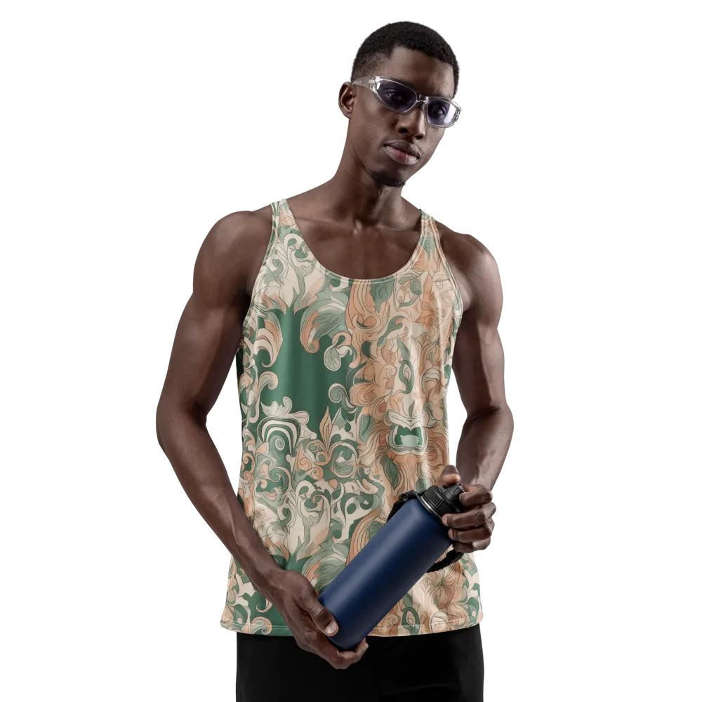 Art Nouveau Reverie on Men's Tank Top — Front