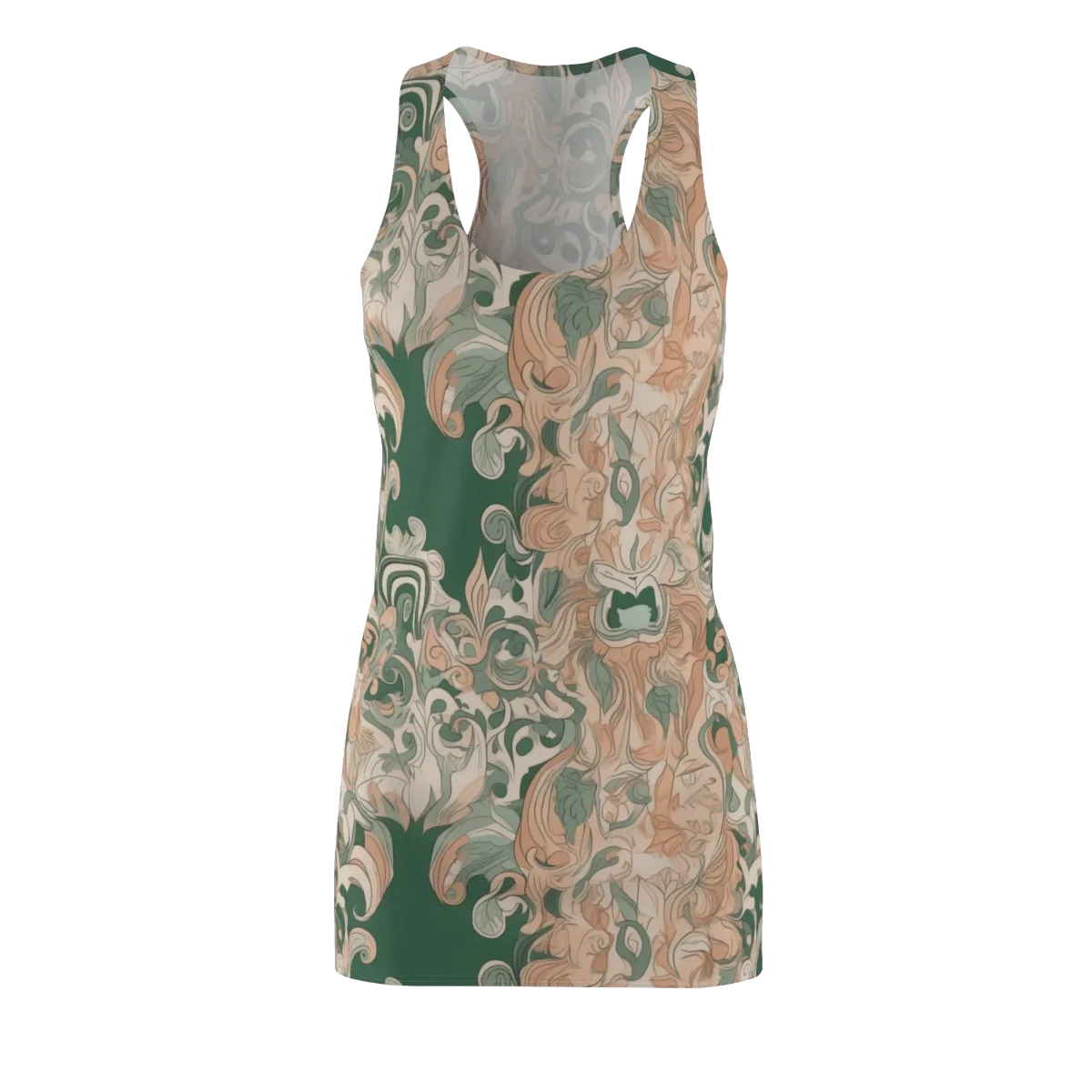Art Nouveau Reverie on Racerback Dress — Front