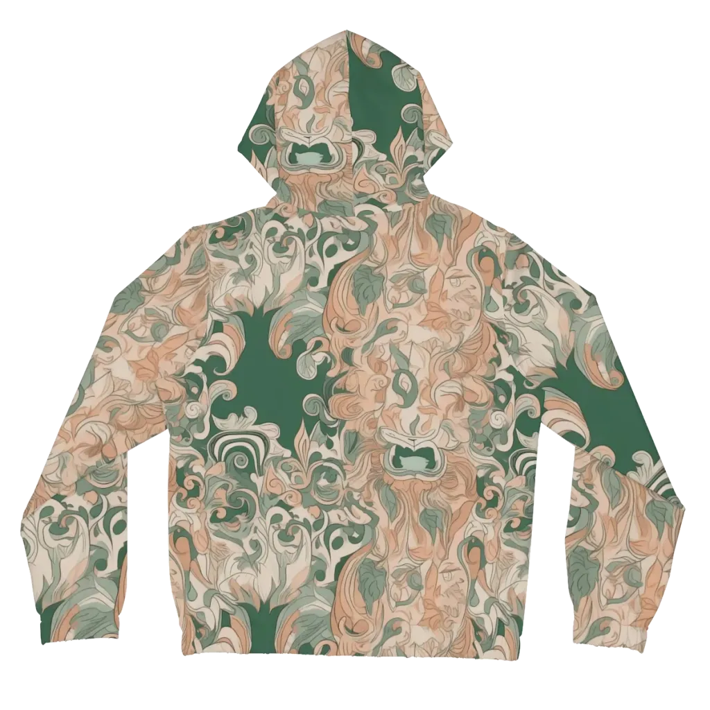 Art Nouveau Reverie on Women's Full-Zip Hoodie — Back