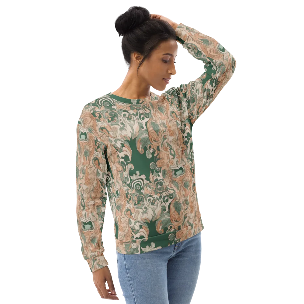 Art Nouveau Reverie on Sweatshirt — Right Front