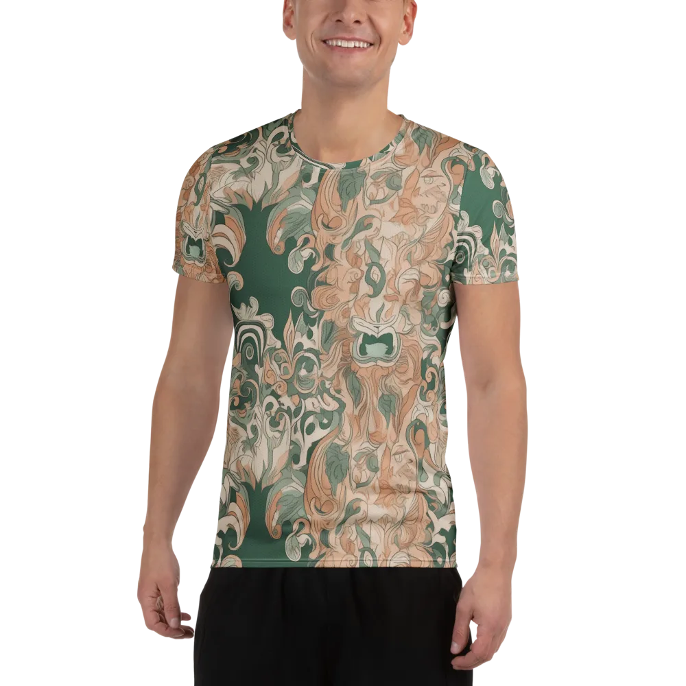Art Nouveau Reverie on Men's Athletic T-Shirt — Front