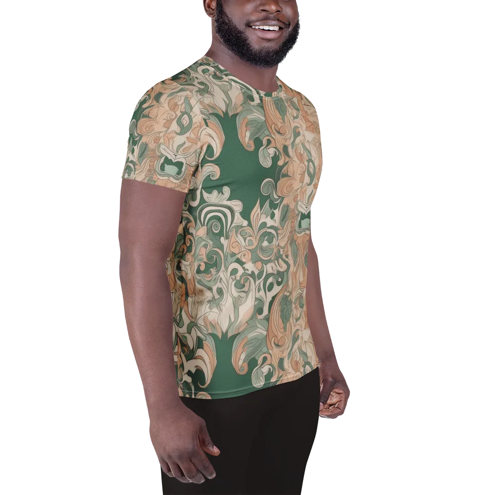 Art Nouveau Reverie on Men's Athletic T-Shirt — Right