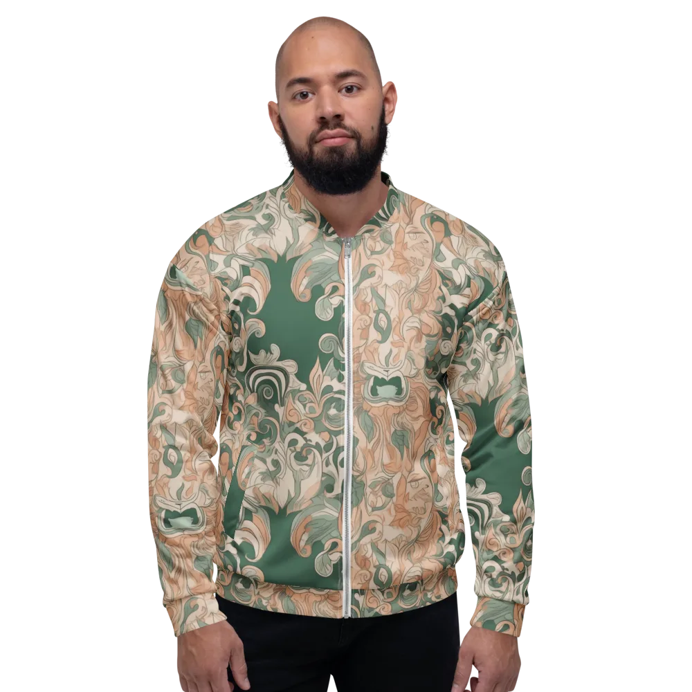 Art Nouveau Reverie on Bomber Jacket — Front