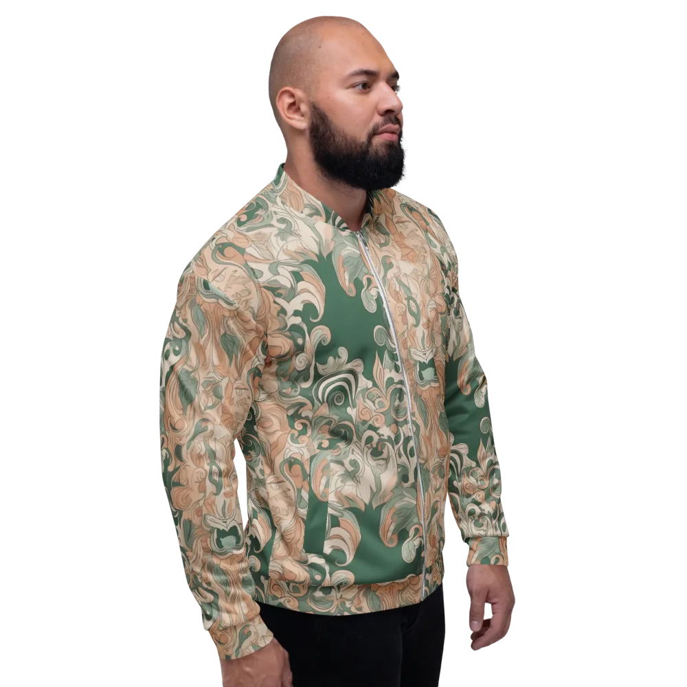 Art Nouveau Reverie on Bomber Jacket — Right