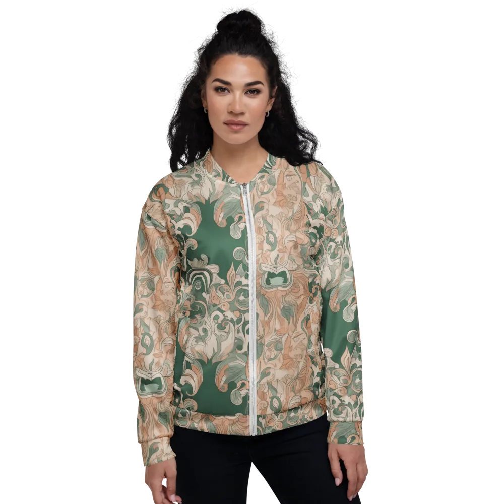 Art Nouveau Reverie on Bomber Jacket — Front