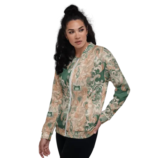 Art Nouveau Reverie on a Bomber Jacket