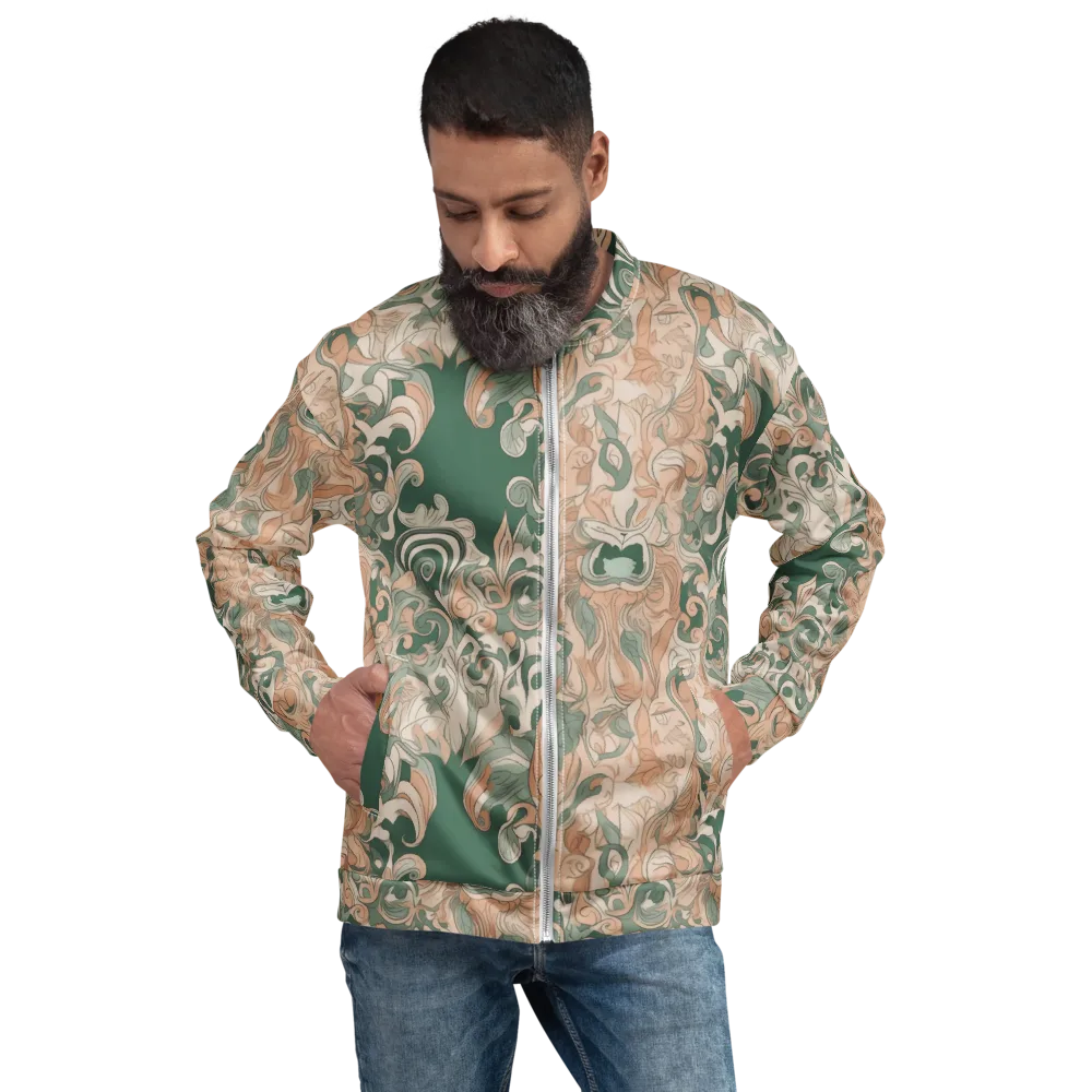 Art Nouveau Reverie on Bomber Jacket — Front