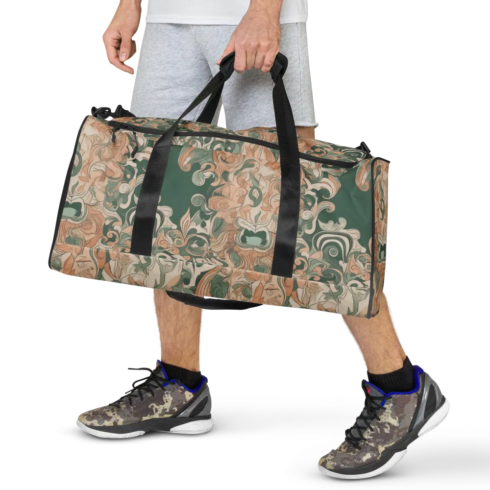 Art Nouveau Reverie on Duffle Bag — Front