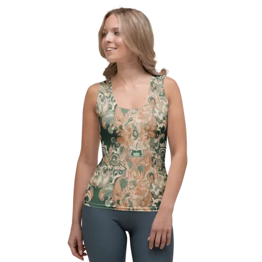 Art Nouveau Reverie on a Women's Tank Top