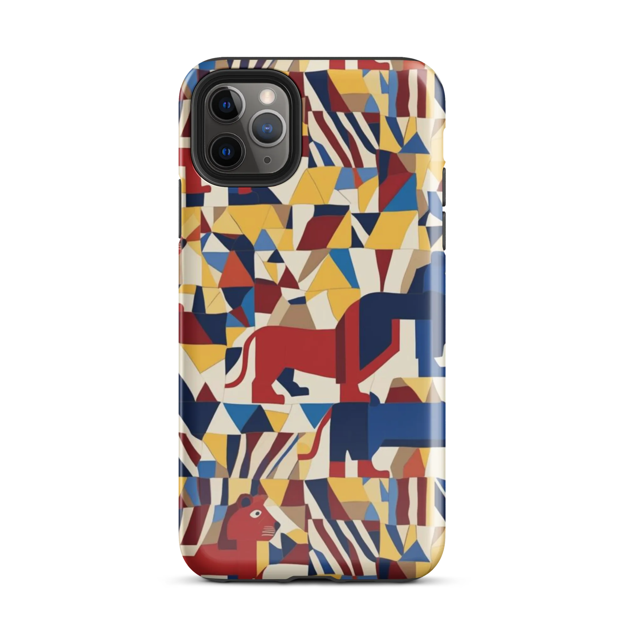 Cubist Menagerie on Tough Case for iPhone® — Front