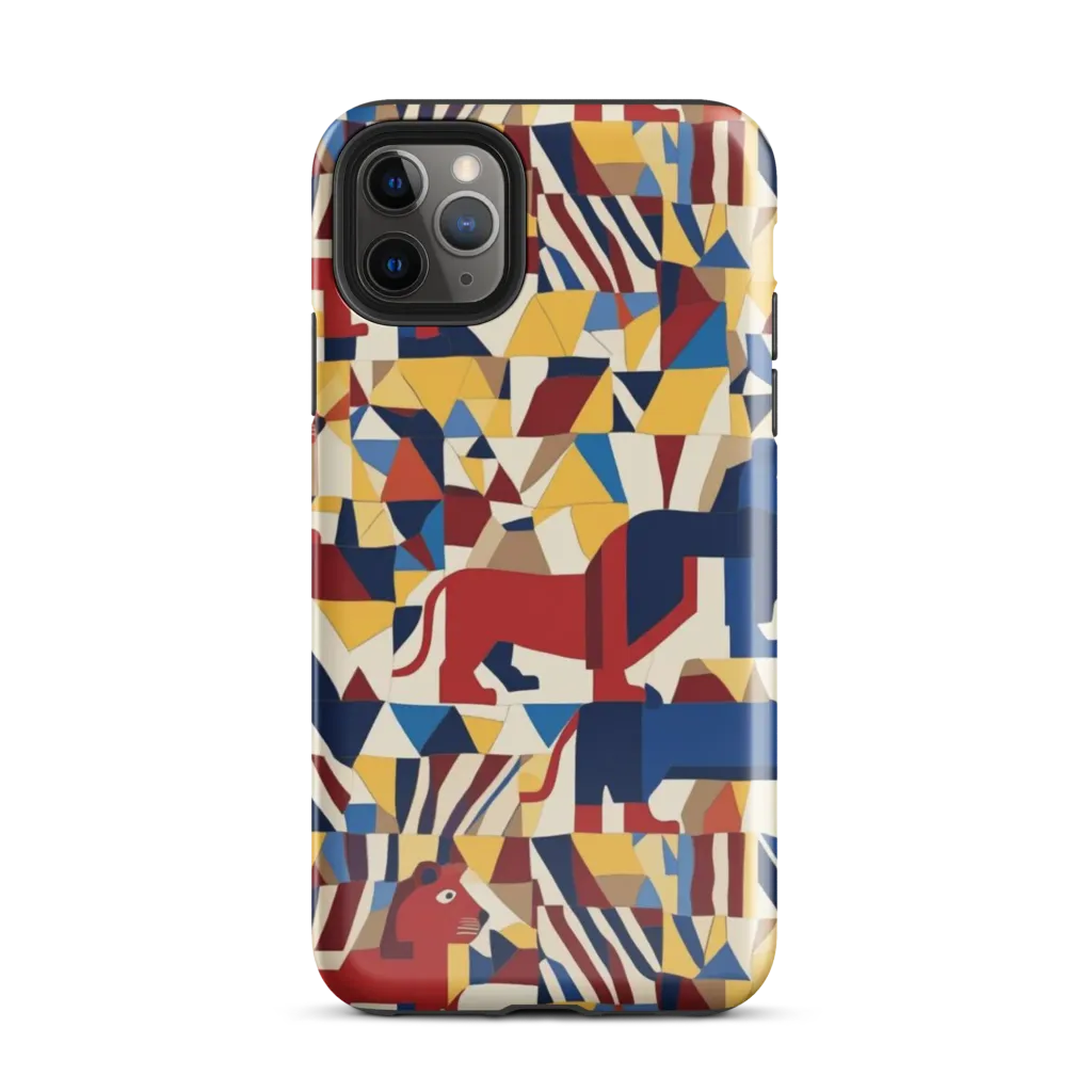 Cubist Menagerie on Tough Case for iPhone® — Front