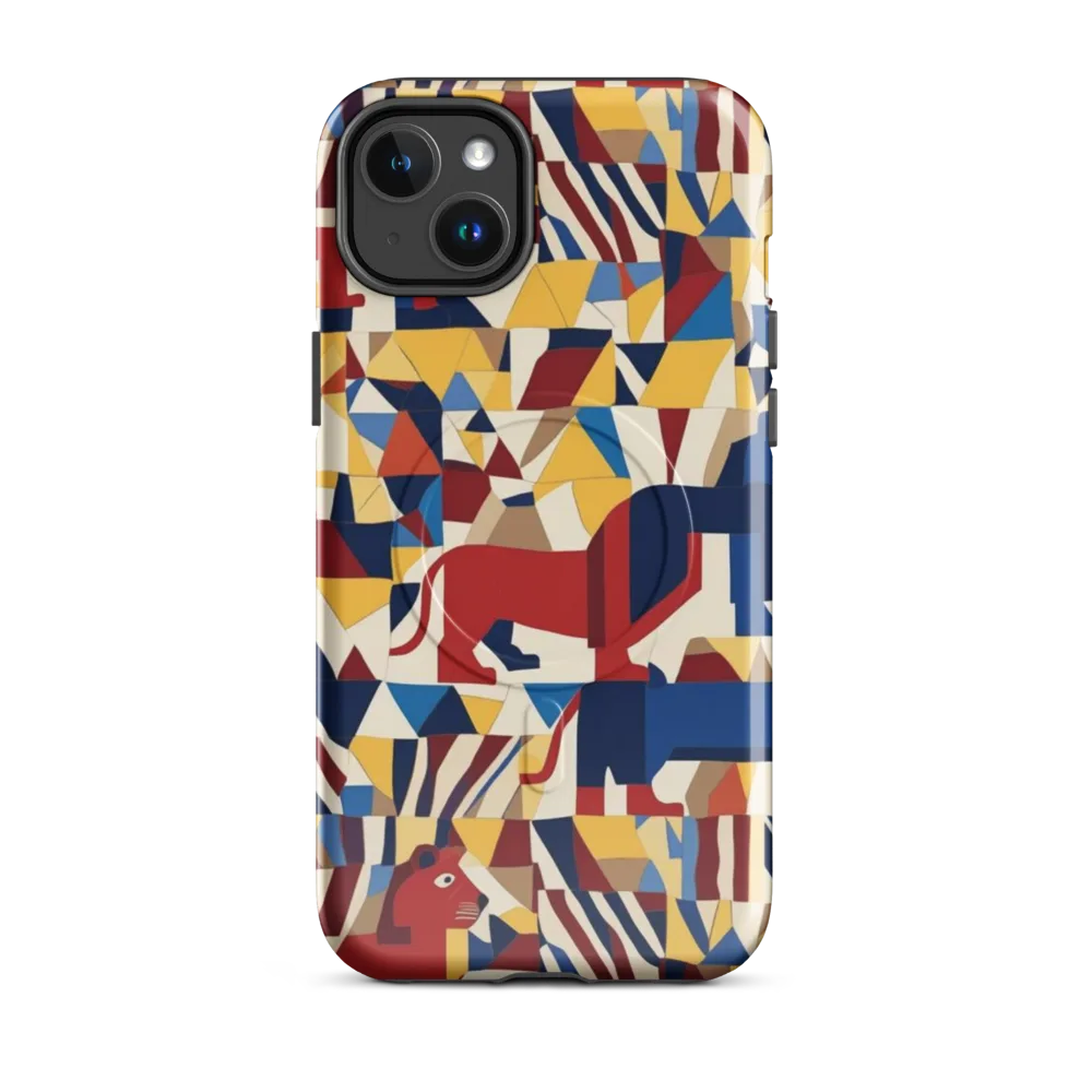 Cubist Menagerie on MagSafe Tough Case for iPhone® — Front