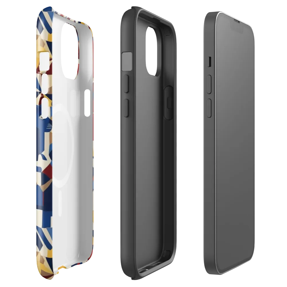 Cubist Menagerie on MagSafe Tough Case for iPhone® — Front