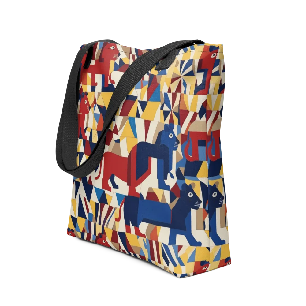 Cubist Menagerie on Tote Bag — Front