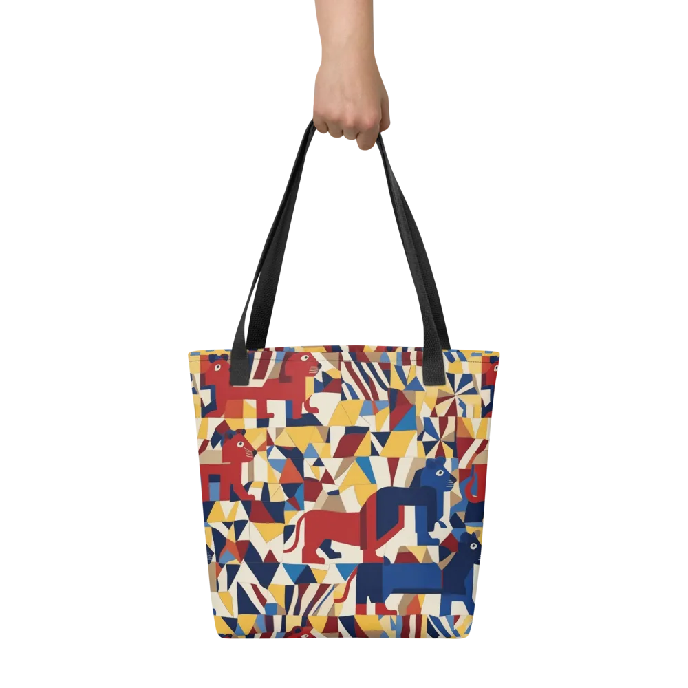 Cubist Menagerie on Tote Bag — Front