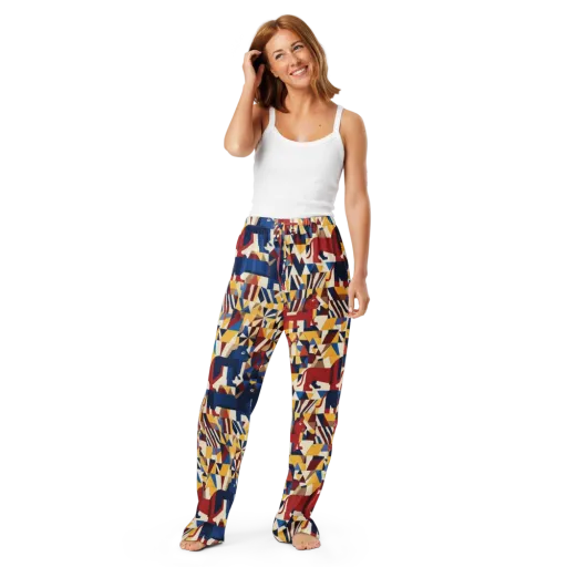 Cubist Menagerie on a Women's Pajama Pants