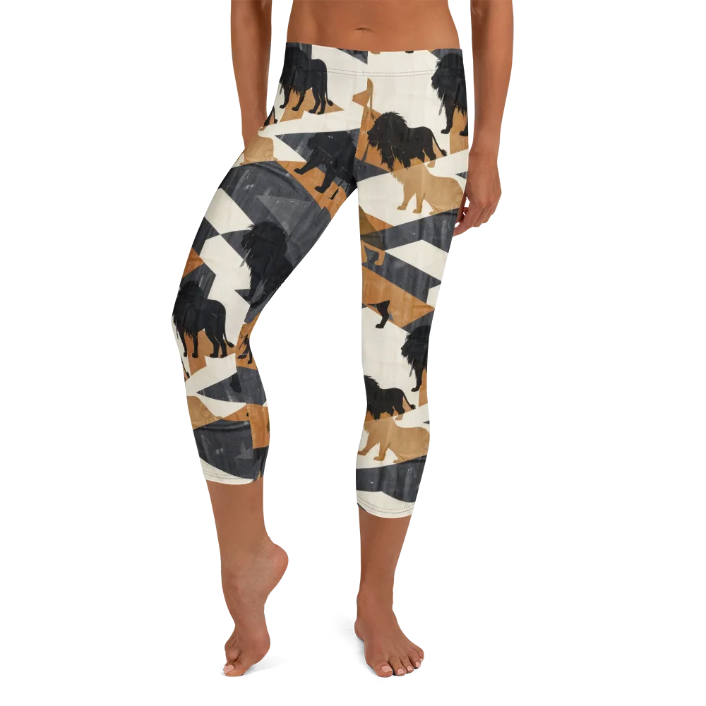 Ochre Pride on Capri Leggings — Front