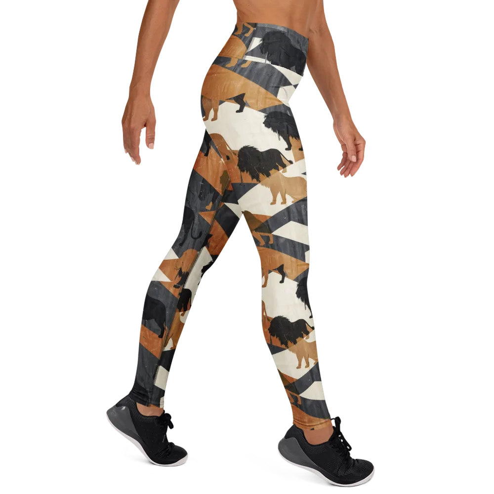 Ochre Pride on Yoga Leggings — Right