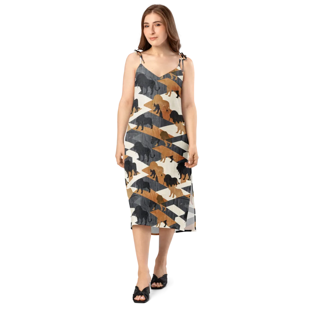 Ochre Pride on Slip Dress — Front
