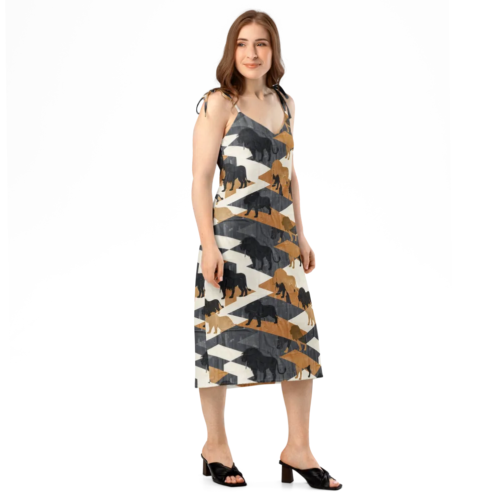 Ochre Pride on Slip Dress — Right Front
