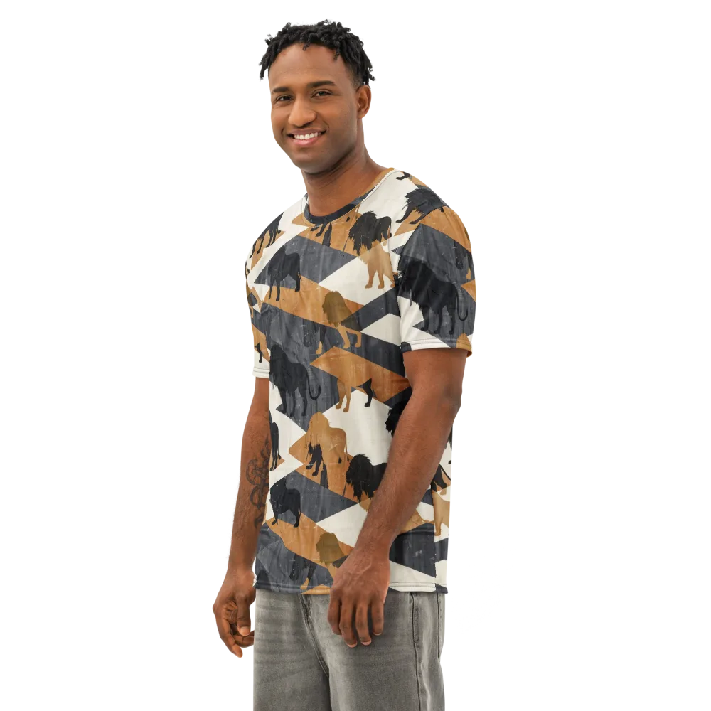 Ochre Pride on Men's Cotton Crew Neck T-Shirt — Left Front