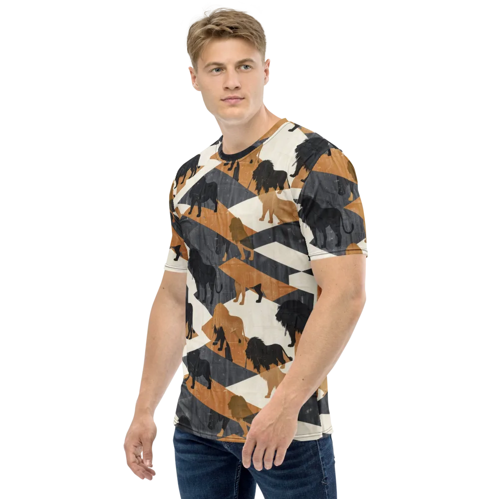 Ochre Pride on Men's Crew Neck T-Shirt — Left
