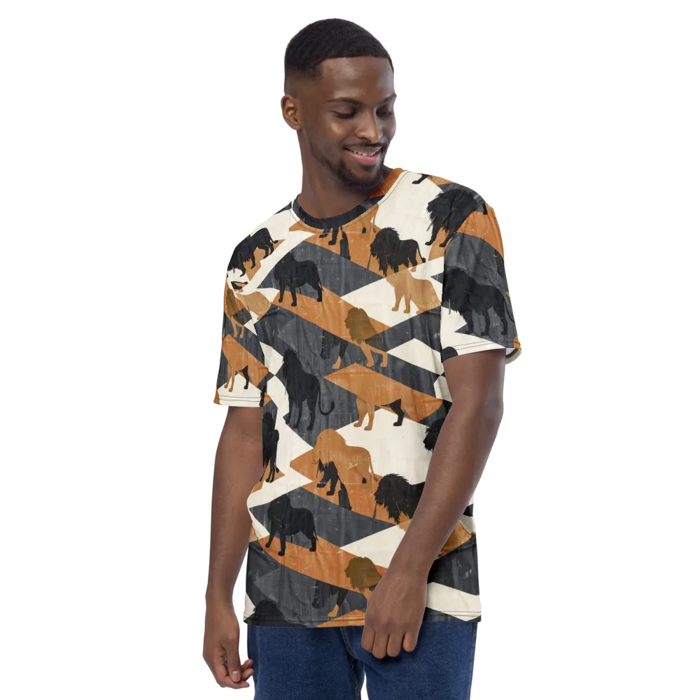 Ochre Pride on Men's Crew Neck T-Shirt — Left