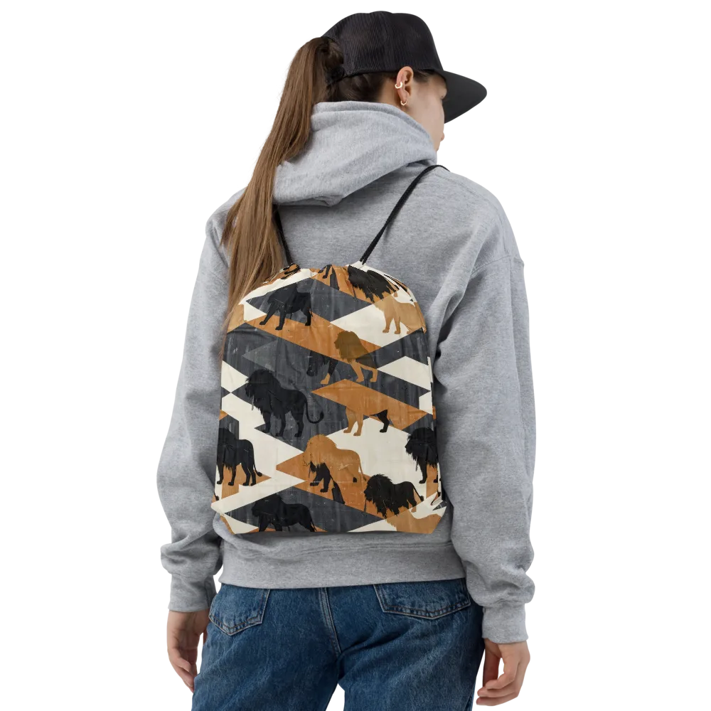 Ochre Pride on Drawstring Bag — Front