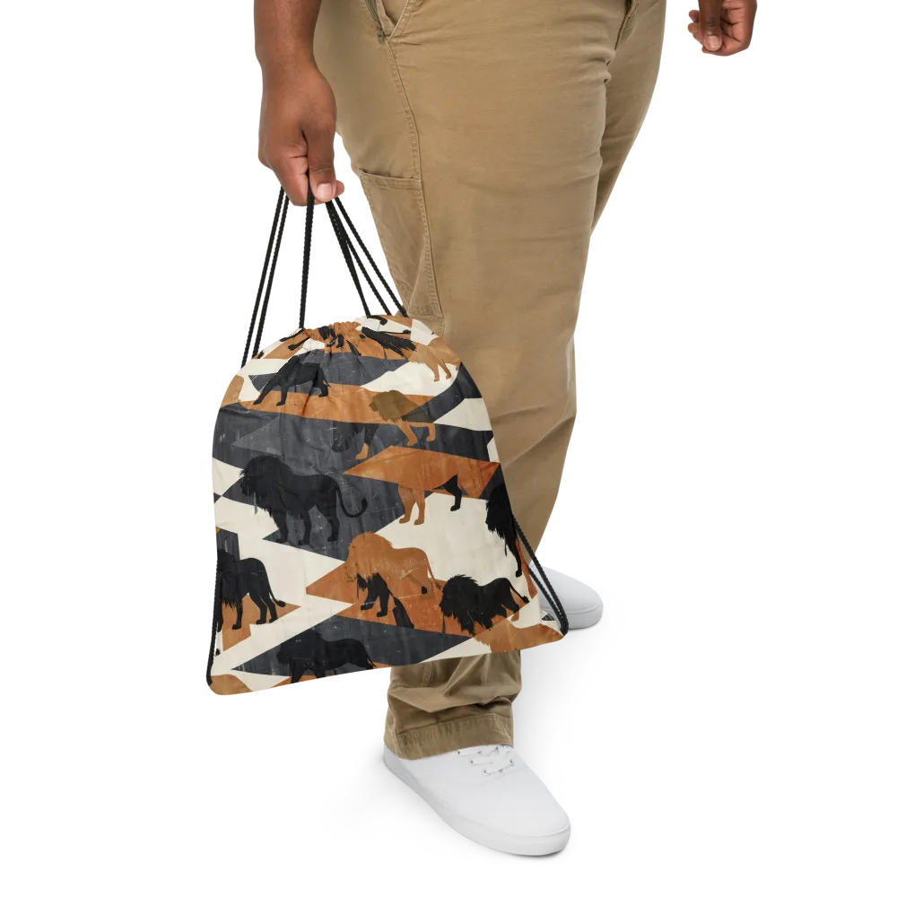 Ochre Pride on Drawstring Bag — Front