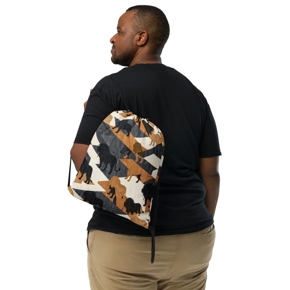 Ochre Pride on Drawstring Bag — Front