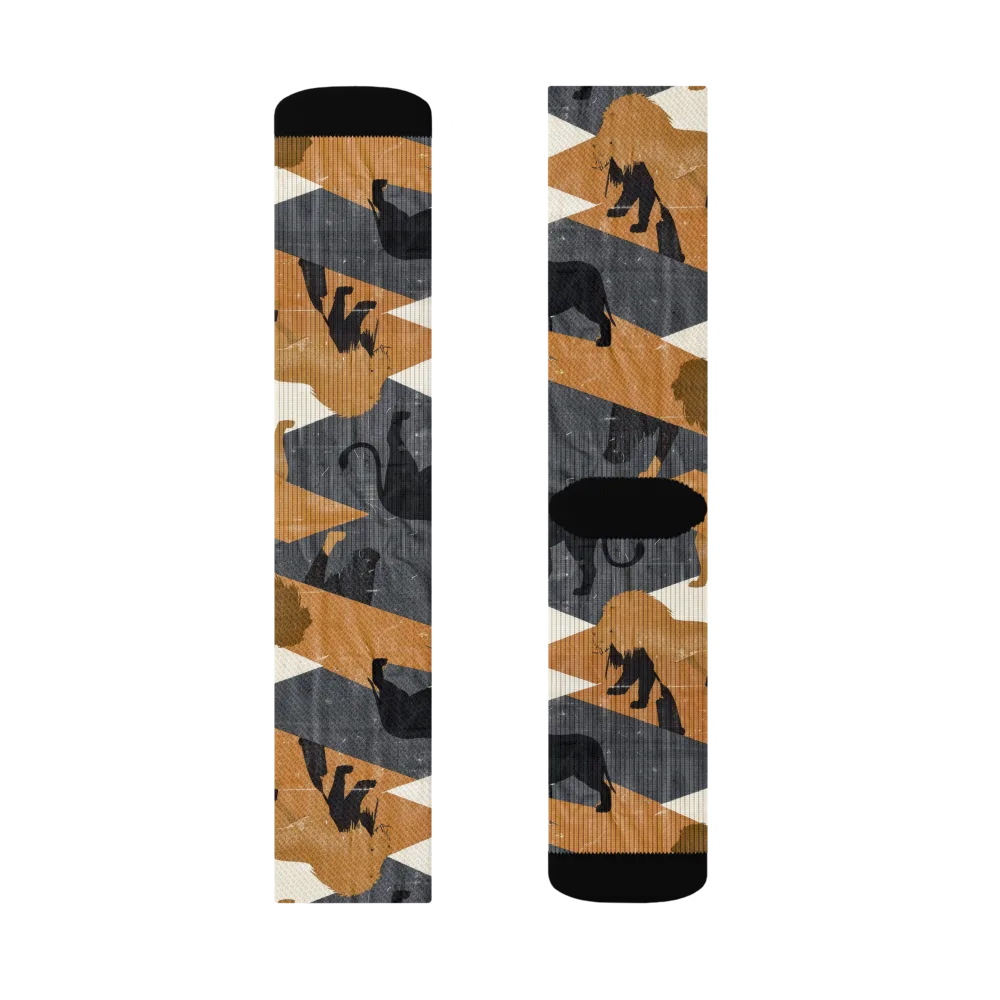 Ochre Pride on Socks — Left Sock