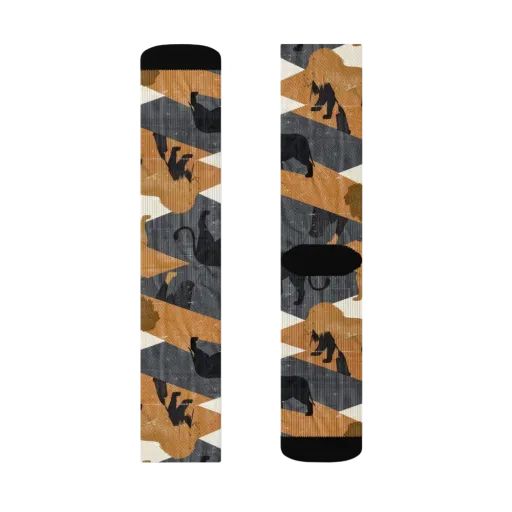 Ochre Pride on a Socks