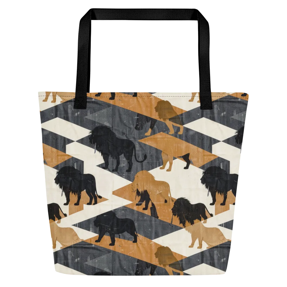 Ochre Pride on Large Tote Bag W/ Pocket — Front