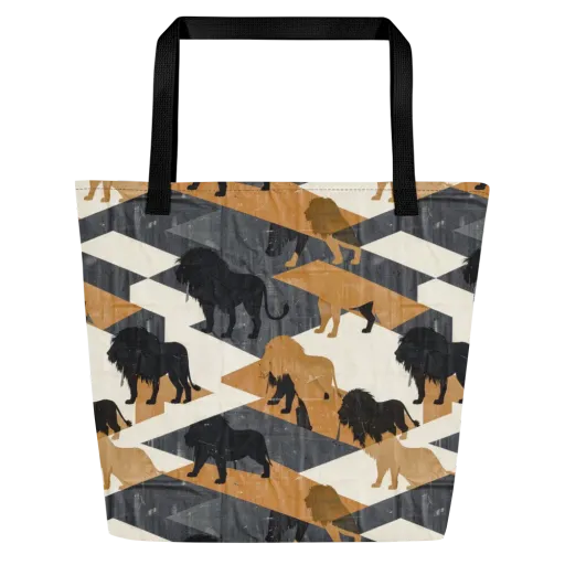 Ochre Pride on a Large Tote Bag W/ Pocket