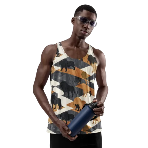 Ochre Pride on a Men's Tank Top