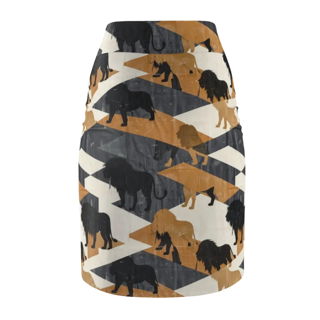 Ochre Pride on Pencil Skirt — Back