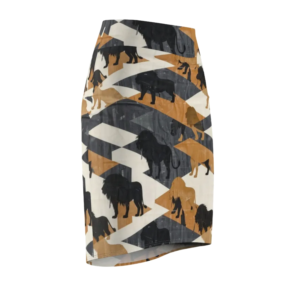 Ochre Pride on Pencil Skirt — Front Side