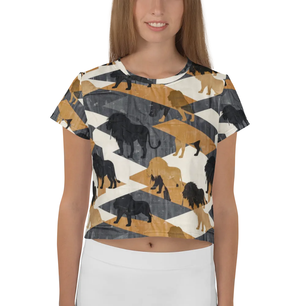 Ochre Pride on Crop Tee — Front