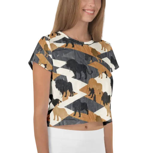 Ochre Pride on a Crop Tee