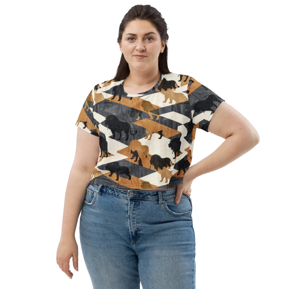 Ochre Pride on Crop Tee — Front