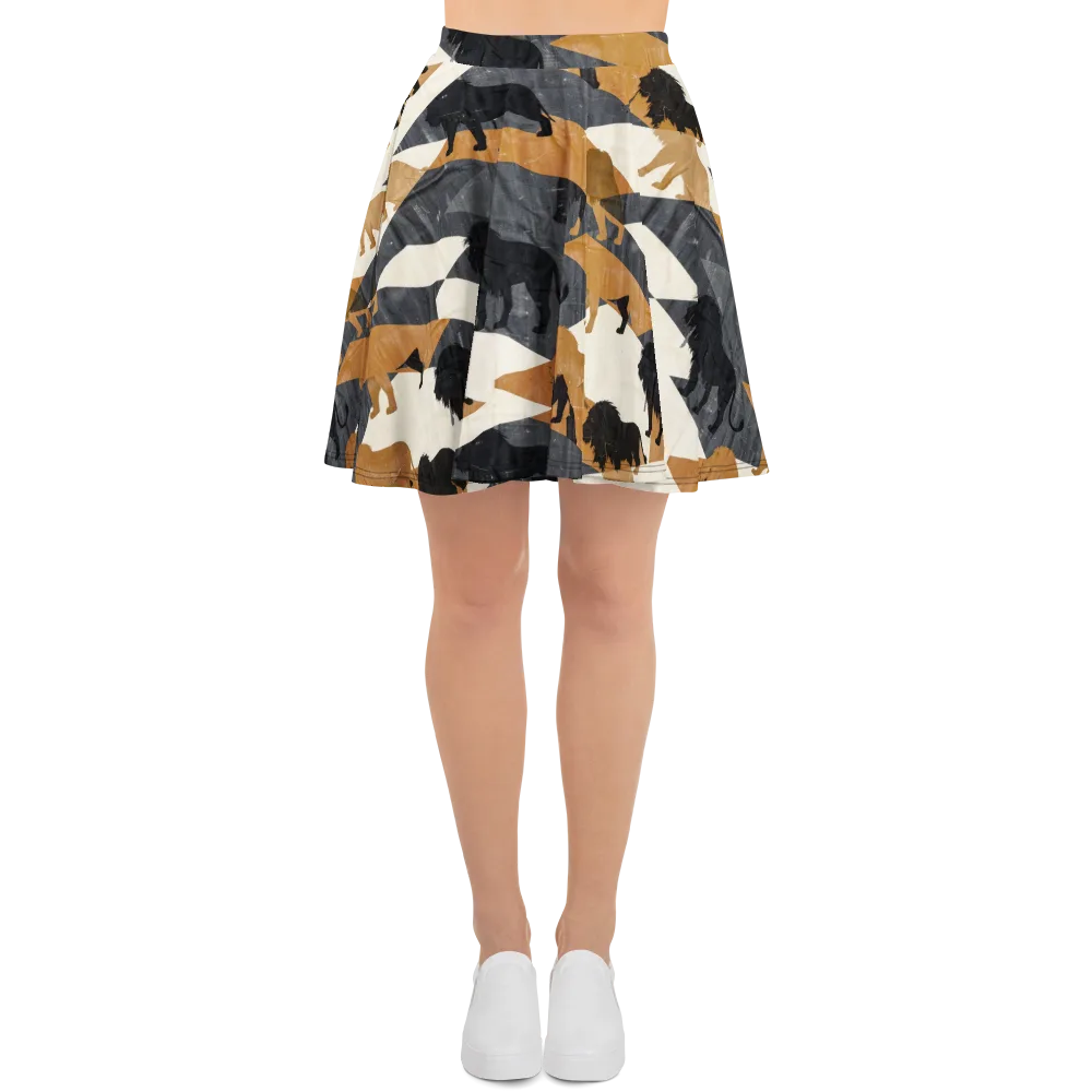 Ochre Pride on Skater Skirt — Front