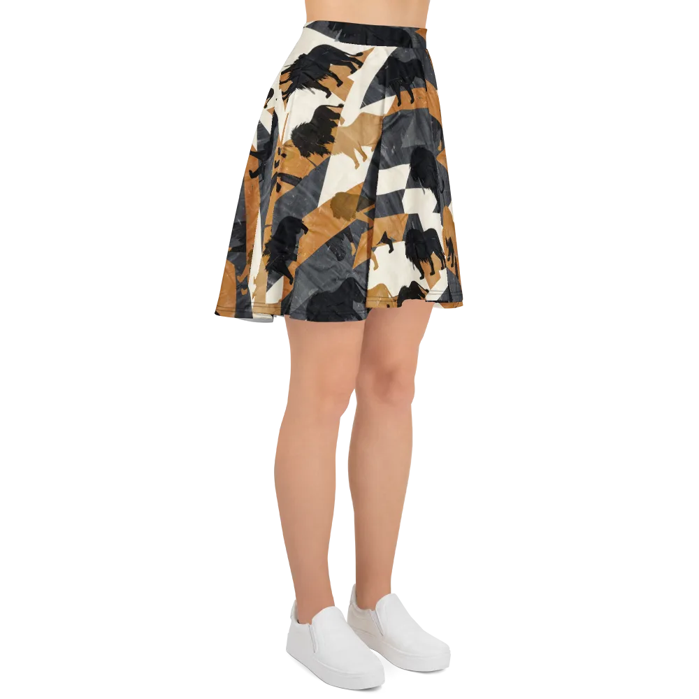 Ochre Pride on Skater Skirt — Right