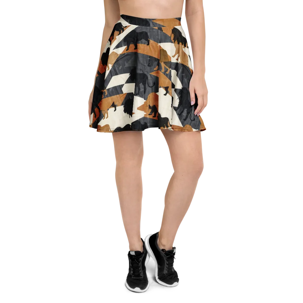 Ochre Pride on Skater Skirt — Front